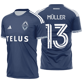 Arte Vetor Camisa Vancouver Whitecaps Visita 2026