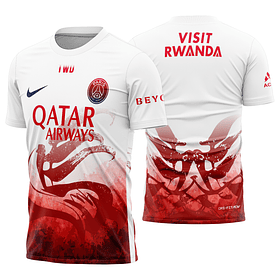 Arte vetor camisa PSG Pre-jogo Chinese New Year 2025-2026