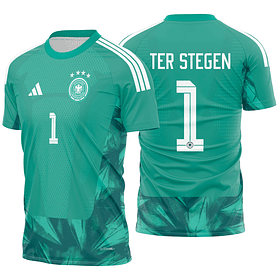 Arte vetor camisa Alemanha Goleiro I 2026