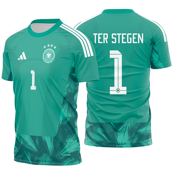 Arte vetor camisa Alemanha Goleiro I 2026