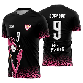 Arte vetor camisa Interclasse Pantera Cor de Rosa Mod-603