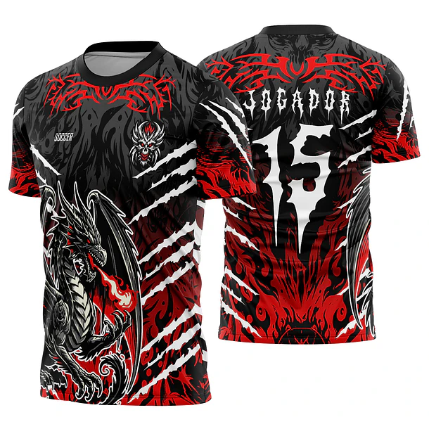Arte Vetor Camisa Interclasse Dragao Mod-605