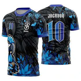 Arte vetor camisa Interclasse Arara Azul Mod-615