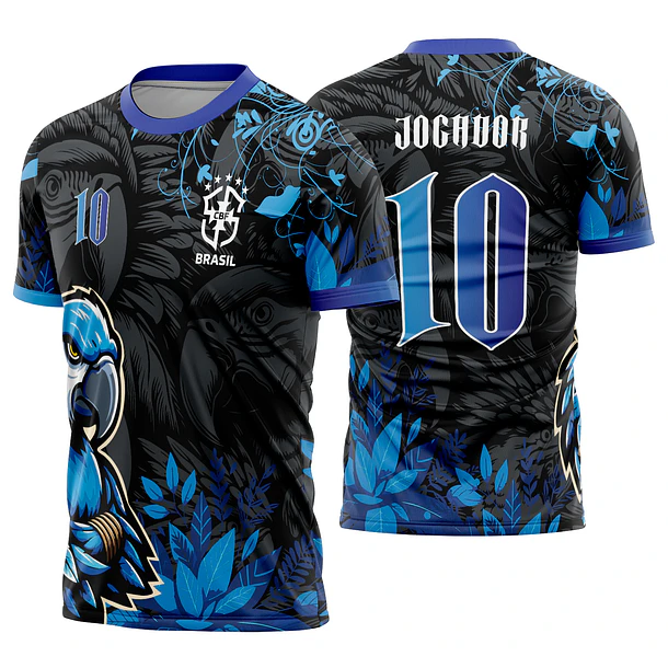 Arte vetor camisa Interclasse Arara Azul Mod-615