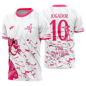 Arte Vetor Camisa Interclasse Pantera Cor de Rosa Mod-620