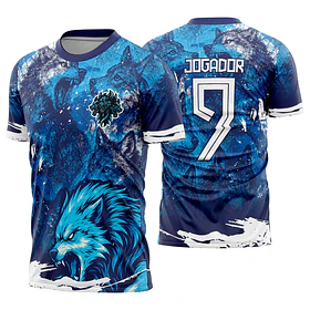 Arte vetor camisa Interclasse Lobo Mod-627