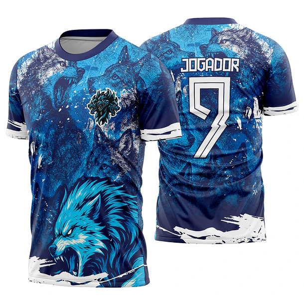 Arte vetor camisa Interclasse Lobo Mod-627