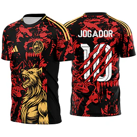 Arte vetor camisa Interclasse Lobo Mod-633