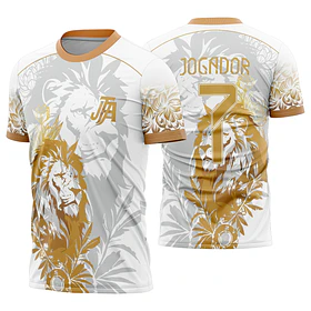 Arte Vetor Camisa Interclasse Leão dourado Mod-606