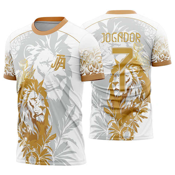 Arte Vetor Camisa Interclasse Leão dourado Mod-606