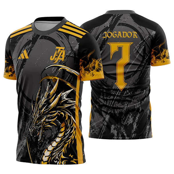 Arte vetor camisa Interclasse Dragão Mod-616