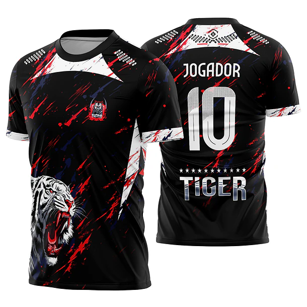 Arte vetor camisa Interclasse Tigre branco Mod-638