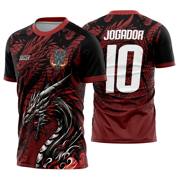 Arte vetor camisa Interclasse Dragão Mod-651