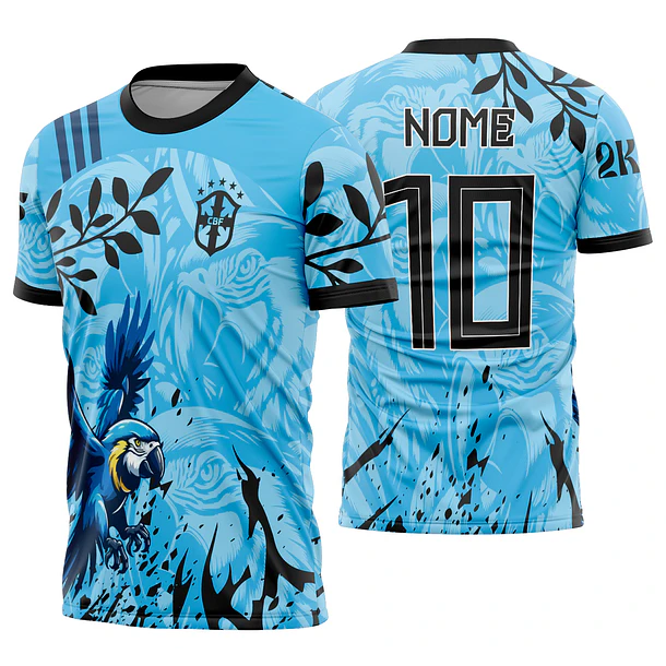 Arte Vetor Camisa Interclasse arara azul Mod-652