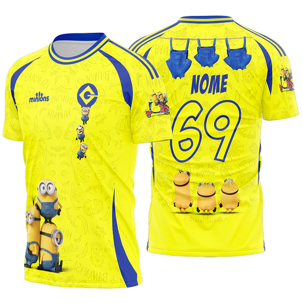 Arte Vetor Camisa Interclasse Minions Mod-662