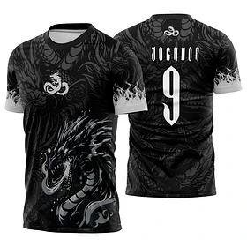 Arte Vetor Camisa Interclasse dragão negro Mod-669