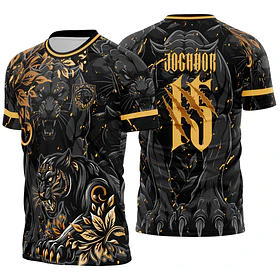 Arte Vetor Camisa Interclasse Pantera Black Dourada Mod-673