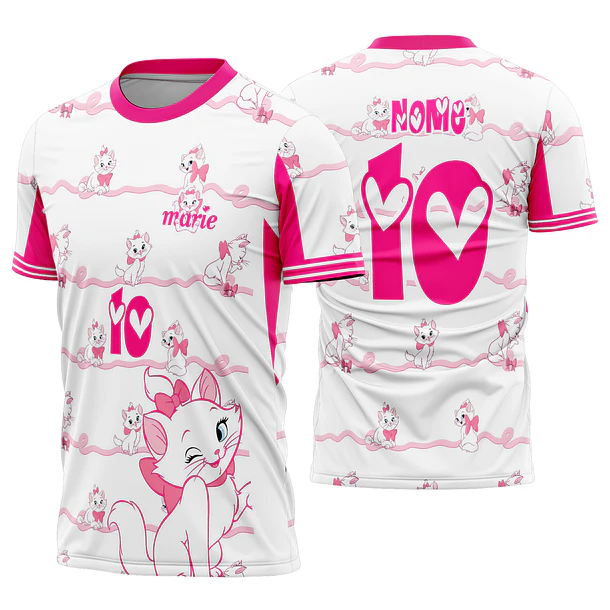 Arte Vetor Camisa Interclasse gata marie Mod-680