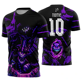 Arte Vetor Camisa Interclasse Gato de Cheshire Mod-681