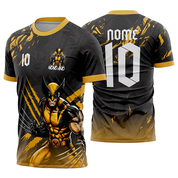 Arte vetor camisa Interclasse Wolverine Mod-688