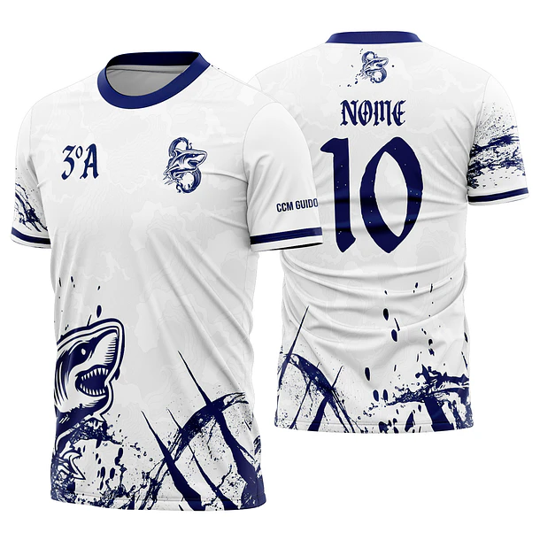 Arte Vetor Camisa Interclasse Tubarão Mod-694