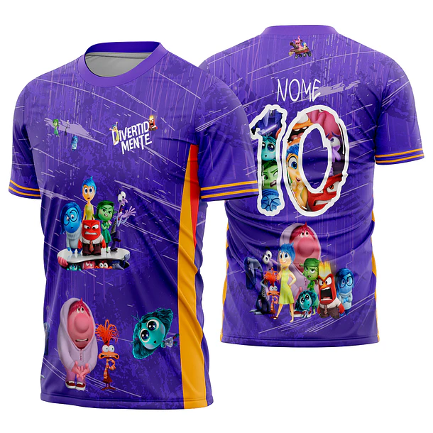 Arte Vetor Camisa Interclasse Divertida Mente Mod-695