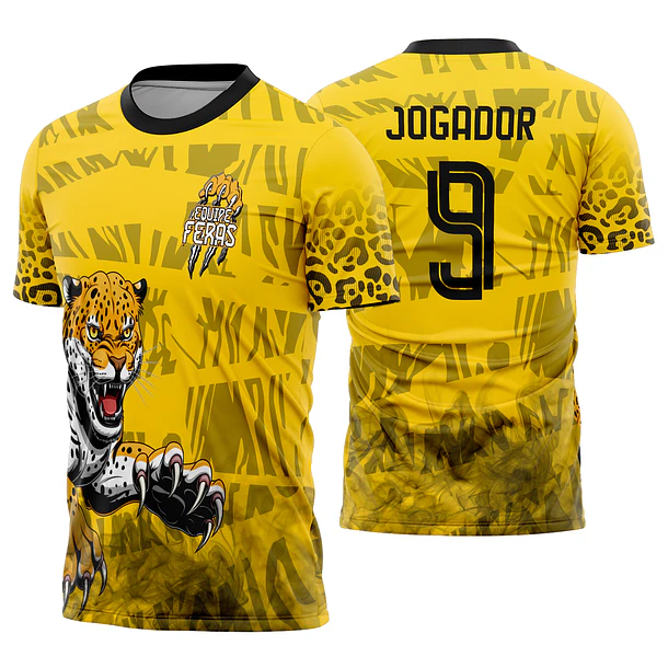 Arte Vetor Camisa Interclasse Onça Pintada  Mod-700