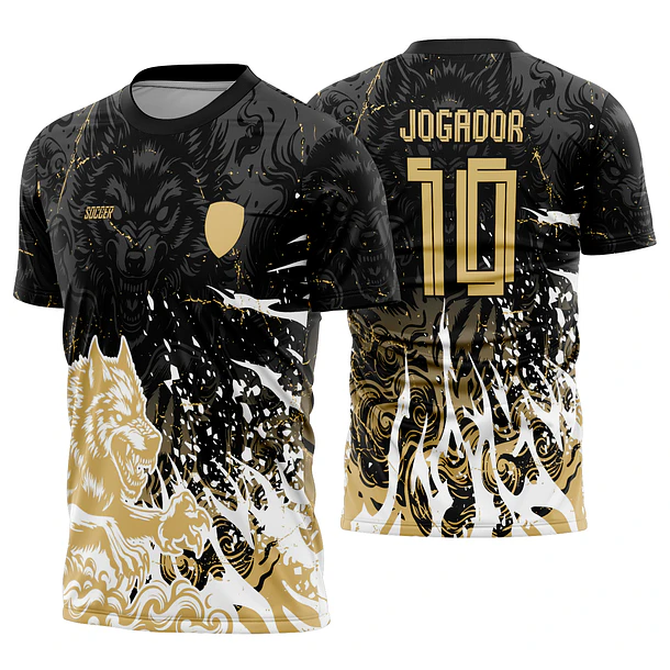 Arte Vetor Camisa Interclasse Lobo Mod-701