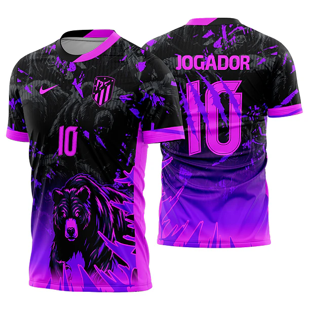 Arte vetor camisa Interclasse Urso Mod-711