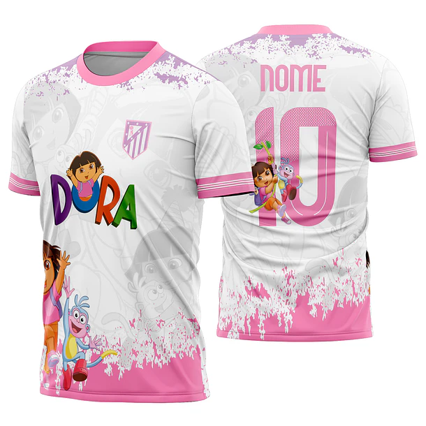 Arte Vetor Camisa Interclasse Dora aventureira Mod-726
