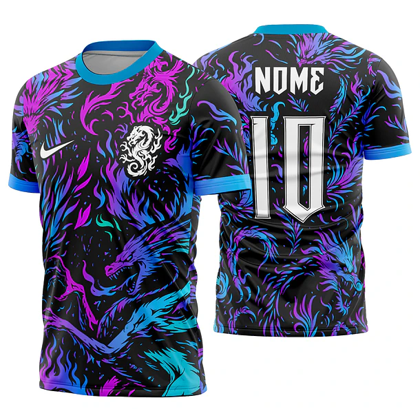 Arte Vetor Camisa Interclasse Dragão Mod-729