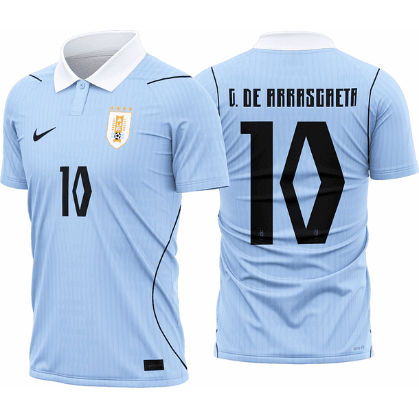 Arte Vetor Camisa Uruguai Titular 2026-28