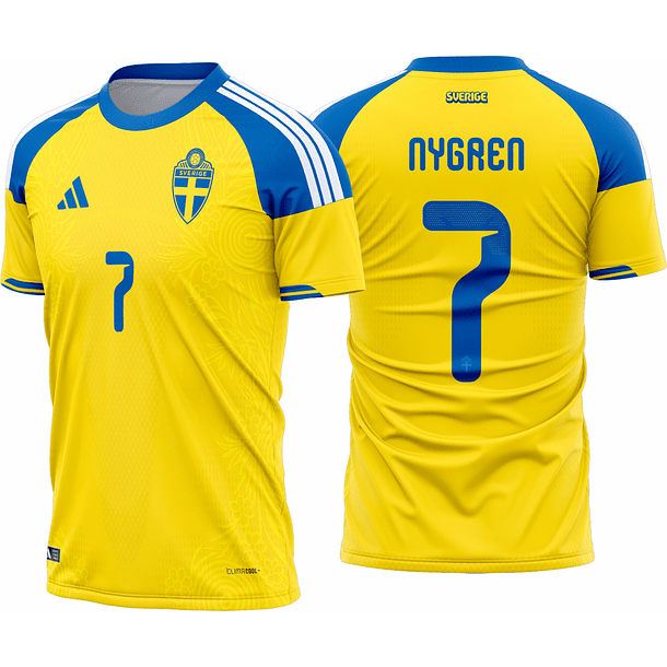 Arte vetor camisa Suecia Titular 2026