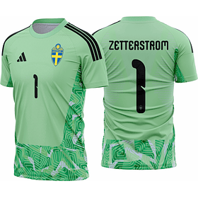 Arte vetor camisa Suécia Goleiro I 2026