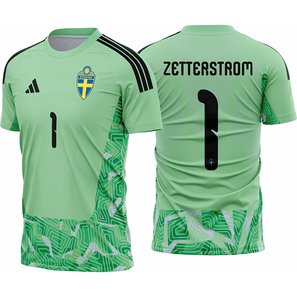 Arte vetor camisa Suécia Goleiro I 2026