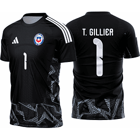 Arte Vetor Camisa Chile Goleiro I 2026