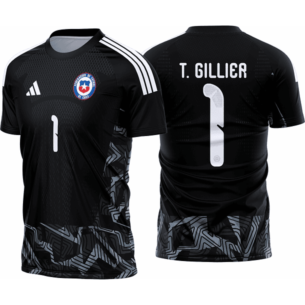 Arte Vetor Camisa Chile Goleiro I 2026