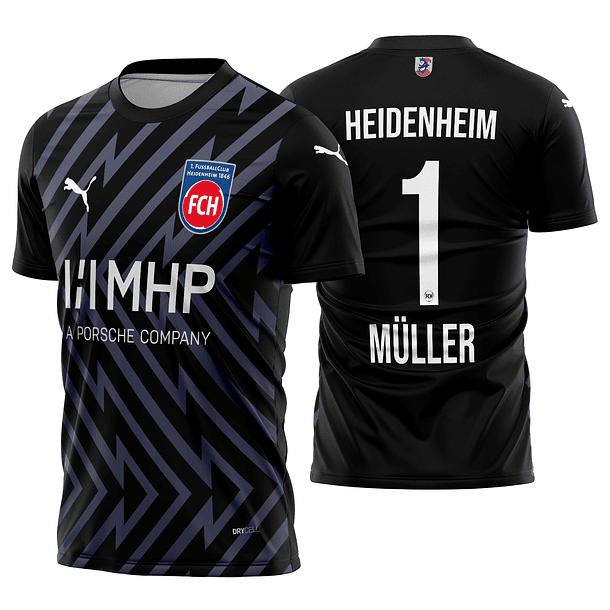 Arte vetor camisa 1. FC Heidenheim goleiro I 2024-25