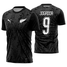 Arte Vetor Camisa Nova Zelândia visita 2026