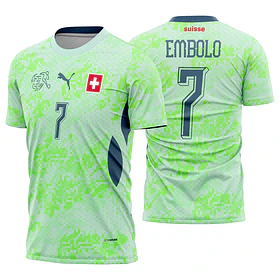 Arte Vetor Camisa Suíça visita 2026