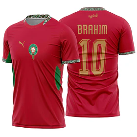 Arte Vetor Camisa Marrocos titular 2026