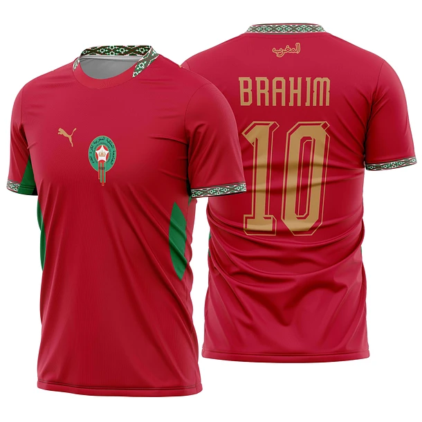 Arte Vetor Camisa Marrocos titular 2026