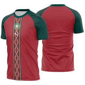Arte Vetor Camisa Marrocos Pré-jogo 2026