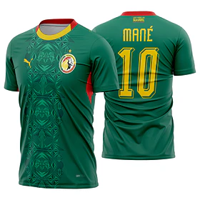 Arte Vetor Camisa Senegal visita 2026