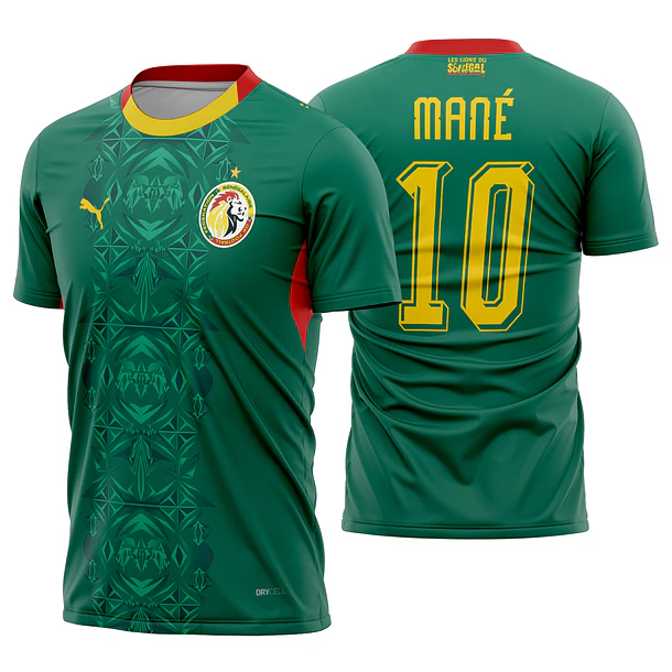 Arte Vetor Camisa Senegal visita 2026
