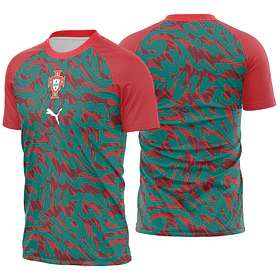 Arte Vetor Camisa Portugal Pré-jogo 2026