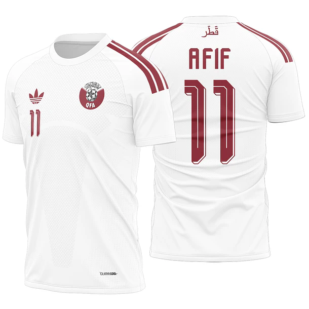Arte Vetor Camisa Qatar visita 2026