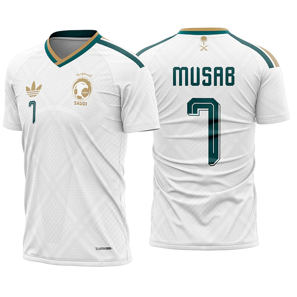 Arte Vetor Camisa Arábia Saudita visita 2026
