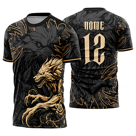 Arte Vetor Camisa Interclasse lobo Mod-901