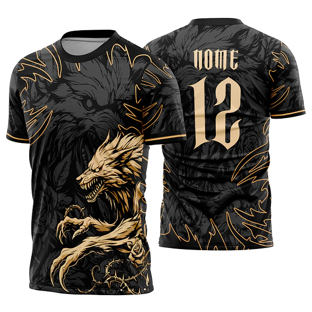 Arte Vetor Camisa Interclasse lobo Mod-901